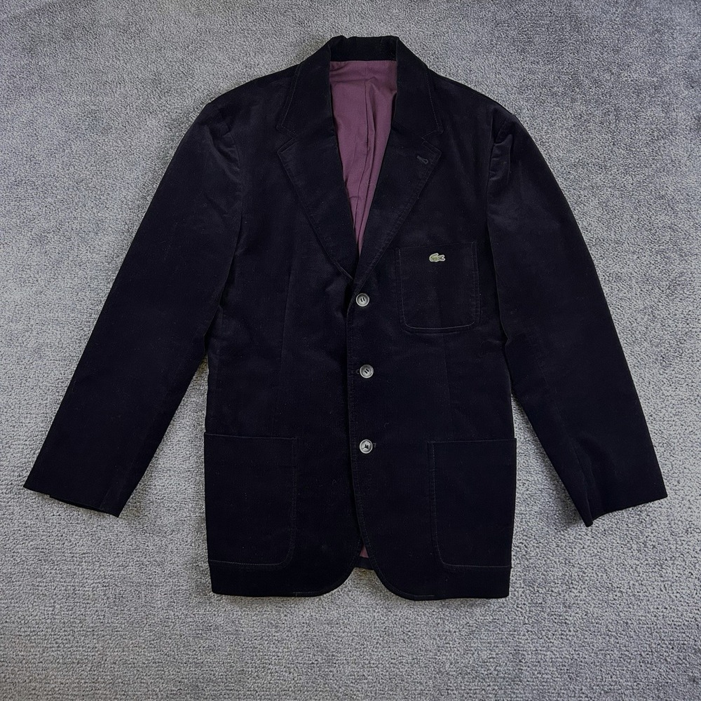 Vintage Lacoste Blazer Sport Coat Jacket Mens XL 50/4 Velour